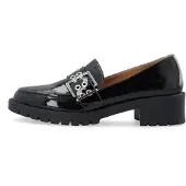 Bianco Biapearl Buckle Loafer Faux Leather - Black - 36