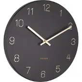 Karlsson Wall Clock Charm Engraved Numbers - Black - Ø30CM