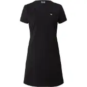 Emporio Armani for woman. 7W000084_AF12484 Short dress in black stretch cotton knitted fabric (XS), Casual, Short sleeve