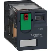 Schneider Electric Rele RXM 4 C/O - 6A Kelan jännite: 24V AC (pistoke releessä, tappi linjassa)