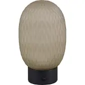 TRIO Lighting Led pöytävalaisin Facette, himmennettävä, Vihreä, Olohuone/ruokailutila, Lasi, pöytävalaisin