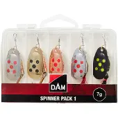DAM Fishing DAM Spinners 5-pack with Box 7g