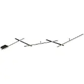 TRIO Indira LED kattovalaisin 245cm 3000K 25W mattamusta