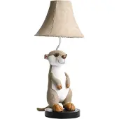 Happy Lamps Lasten pöytävalaisin Meerkat beigen värinen - Eddie