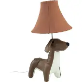 Happy Lamps Lasten pöytävalaisin Mäyräkoira ruskea sis LED - Waldi