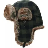 Avignon Flaps Hat - Black/Green (Size: 61)