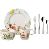 Villeroy & Boch Hungry as a Bear lasten astiasto ja aterimet 7 osaa
