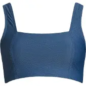 Casall Waffle Square Neck Bikini Top - Navy - 34