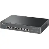 TP-LINK TL-SX1008, 8-porttinen 10G työpöytä-/räkkiasennettava kytkin, musta