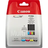 Canon CLI-551CMYK mustekasetti (4 värin monipakkaus)