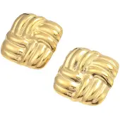 Timi Of Sweden Hilde - Knot Stud Earrings Stainless Steel - Gold - Gold - ONE SIZE