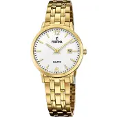 Festina Naisten kello F20514-2 Valkoinen/Kullansävytetty teräs Ø31