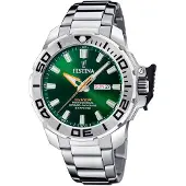 Festina Miesten kello F20665-2 The Original Diver Vihreä/Teräs