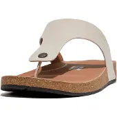FitFlop for man. GZ6-A93 iQushion grey leather sandals (41), Flat, None, Casual