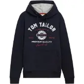 Tom Tailor Collegepaita marine / tummanpunainen / valkoinen