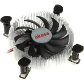 Akasa Matalaprofiilinen LGA775/115x/1200 prosessorijäähdytin, musta/hopea