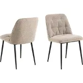 Ebuy24 2 tuolin setti Actona Brooke, hiekanvärinen