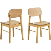 Ebuy24 2 tuolin sarja Actona Barlow, ruskea