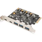 Digitus DS-30222, PCIe, USB 3.2 Gen 2 (3.1 Gen 2), USB Type-C, PCI 2.0, Musta, Nikkeli, PC, Kiina