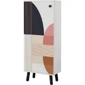 Kalune Design Kenkäkaappi Vegas SB 954, valkoinen/musta/monivärinen