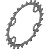 Shimano BJ - Hopeinen - 26T - Aikuisille - Miehille - Harmaa yhdistelmäalustalle