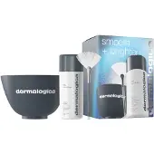 Dermalogica Smooth + Brighten - Daily Microfoliant -lomalahjasetti, joka sis lt kasvojen kuorinnan sekoituskulhon ja tuuletinharjan