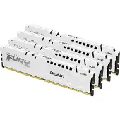 Kingston 128GB (4 x 32GB) FURY Beast White, DDR5 5200MHz, CL40, 1.25V, valkoinen