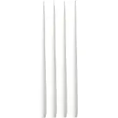 Ester & Erik -kynttilä, 4-pakkaus lakattu pure white, 42 cm