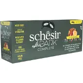 Schesir 12x80g After Dark Mix: 4 makua kissan märkäruokaa