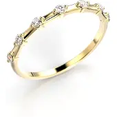 Festive Isla timanttisormus keltakulta 0.14ct 14-712-014-KK-LABGVS1