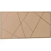 Norda Design Elegantti Pronssinvärinen Seinäpeili, 60 X 120 Cm | 100 % Mdf, Ympäristöystävällinen Flotal-e-muotoilu | Moderni Geometrinen Tyyli