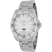 Gucci Dive Miesten katsella valkoinen soittaa YA136302