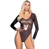 Playboy Lingerie Seksikäs glaustinukkapuku Playboy Lingerie Cover Girl, musta, S