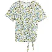 Tom Tailor Printed Knot Lyhythihainen T-paita