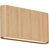 QAZQA Skandinaavinen ulkoseinävalaisin puukuviolla 17,5 cm sis. LED IP65 - Batt
