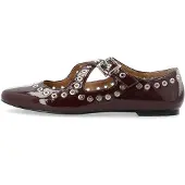 Bianco Bialilja Cross Mary Jane Studded Faux Leather - Red - 39
