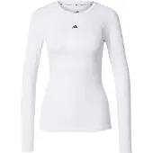 Adidas Toiminnallinen paita 'TECHFIT Long Sleeve Training' valkoinen