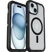 Otterbox Defender XT suojakotelo, Apple iPhone 16e/15/14/13, musta / läpinäkyvä