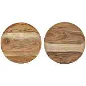 House Doctor Wood tarjotin Ø17,5 cm 2-pack. Luonto