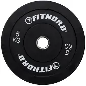 FitNord Bumper Black Levypaino 5 kg