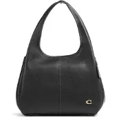 Coach Polished Pebble Leather Lana Shoulder Bag - Black - ONE SIZE