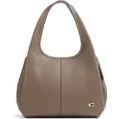 Coach Polished Pebble Leather Lana Shoulder Bag - Brown - ONE SIZE