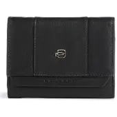Piquadro Circle Lompakko RFID-suoja Nahka 12 cm Musta