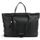 Piquadro Circle Shopperit Nahka 38 cm Kannettavan tietokoneen taskun syvyys Musta