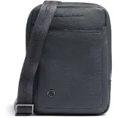 Piquadro Black Square Crossbody-laukku Nahka 17 cm Sininen