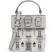 Karl Lagerfeld Käsilaukku 'Essentials Maison' beige / vaaleanharmaa / musta