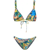 Shiwi Bikini sininen / tummankeltainen / vihreä / koralli