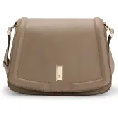 BOSS Ariell Crossbody-laukku Nahka 23 cm Ruskea