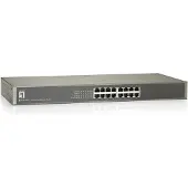 Level One FSW-1650, Hallitsematon, Fast Ethernet (10/100), Täysin kaksipuolinen, Telineasennus