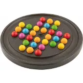 Goki lautapeli Solitaire 20 cm tummanruskea puu